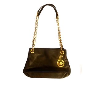 Michael Kors Jet Set Chain Strap Shoulder Bag - Black